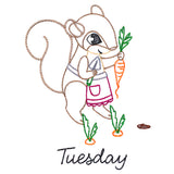 Carrot Collecting Squirrel on Tuesday