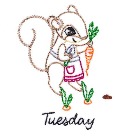 Carrot Collecting Squirrel on Tuesday