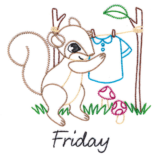 Laundry Squirrel on Friday