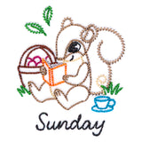 Reading Squirrel on Sunday