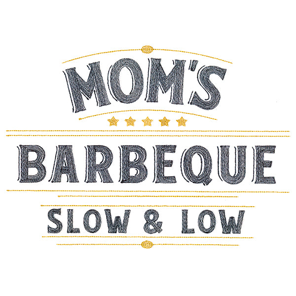 Mom's Barbeque Sign