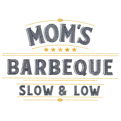 Mom's Barbeque Sign