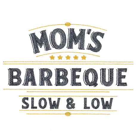 Mom's Barbeque Sign