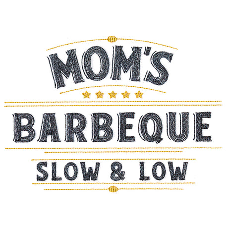 Mom's Barbeque Sign