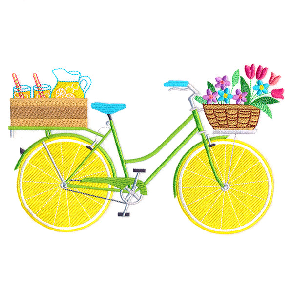 Lemonade Cruiser Bicycle – Embroidery Library