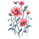 Garden Delights - Poppies & Ladybugs