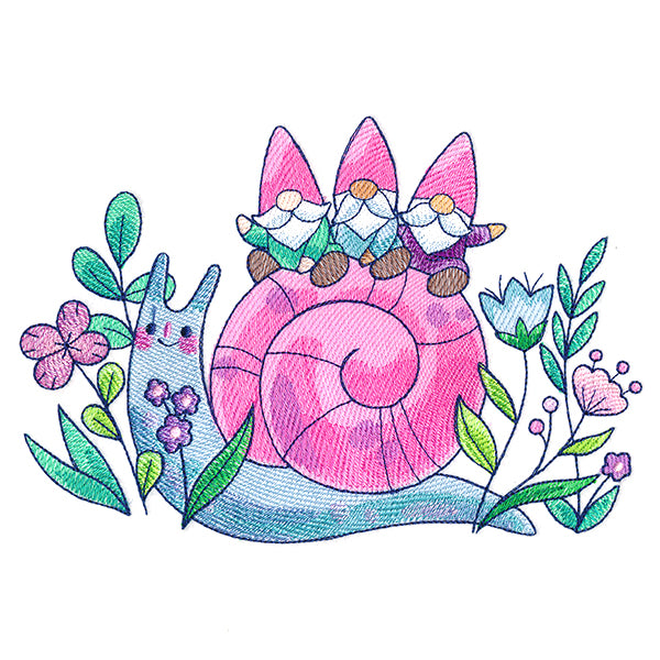 Happy Snails to You Gnomes
