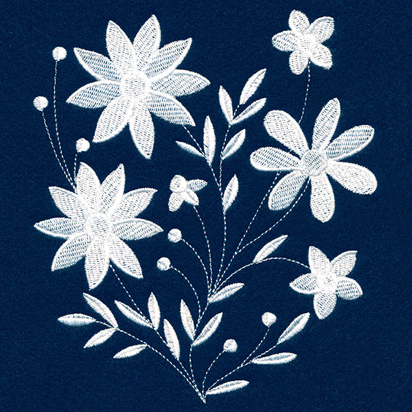 Blanched Blooms Pocket