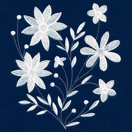 Blanched Blooms Pocket