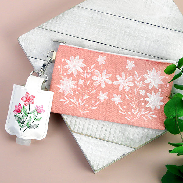 Blanched Blooms Pocket