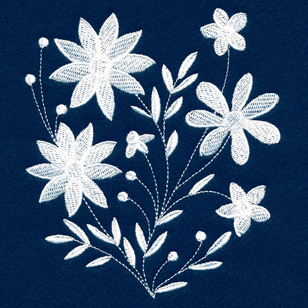 Blanched Blooms Pocket