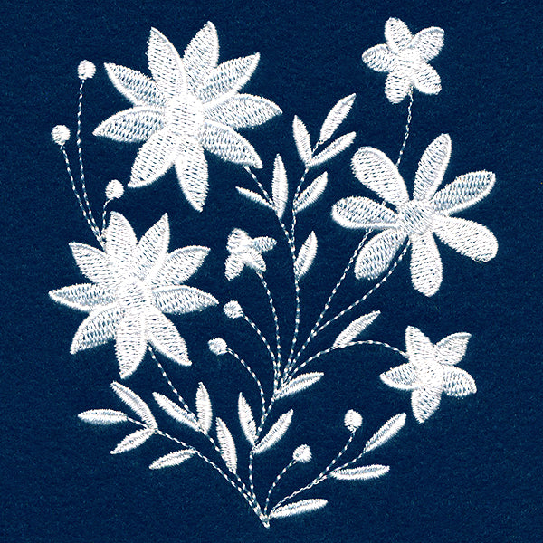 Blanched Blooms Pocket