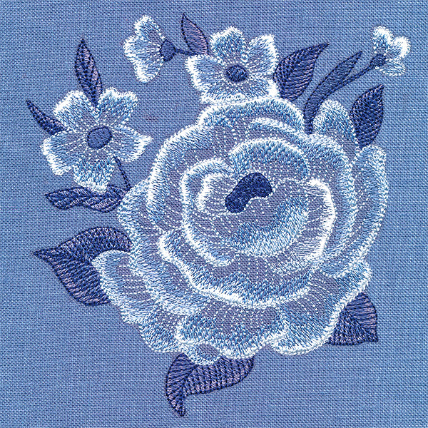 Into The Wild Blue Floral Pocket