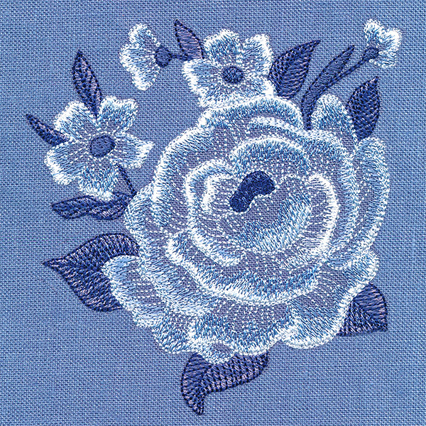 Into The Wild Blue Floral Pocket