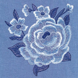 Into The Wild Blue Floral Pocket