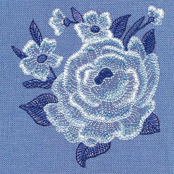 Into The Wild Blue Floral Pocket
