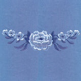 Into The Wild Blue Floral Border