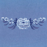 Into The Wild Blue Floral Border