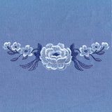 Into The Wild Blue Floral Border
