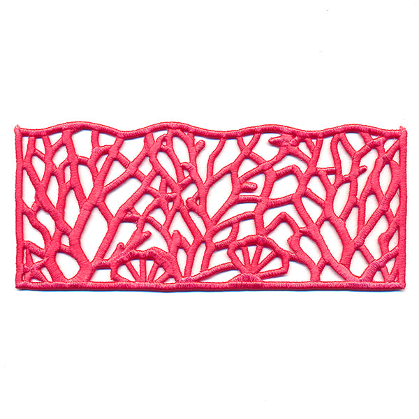 Coral Splash Candle Wrap (Lace)