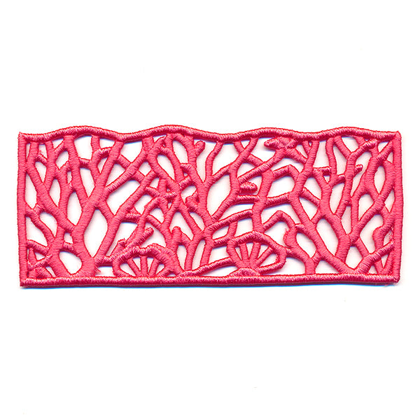 Coral Splash Candle Wrap (Lace)