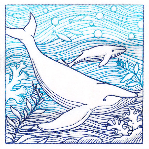 By The Seashore - Whale Etching