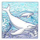 By The Seashore - Whale Etching