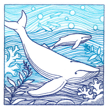 By The Seashore - Whale Etching