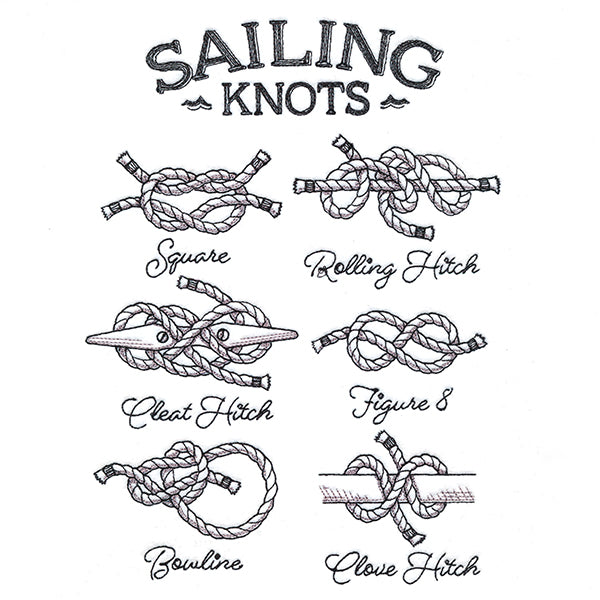 Sailing Knots Chart