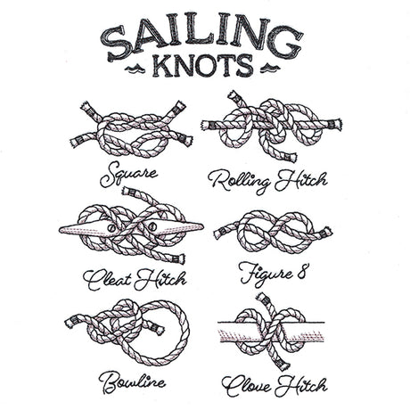 Sailing Knots Chart