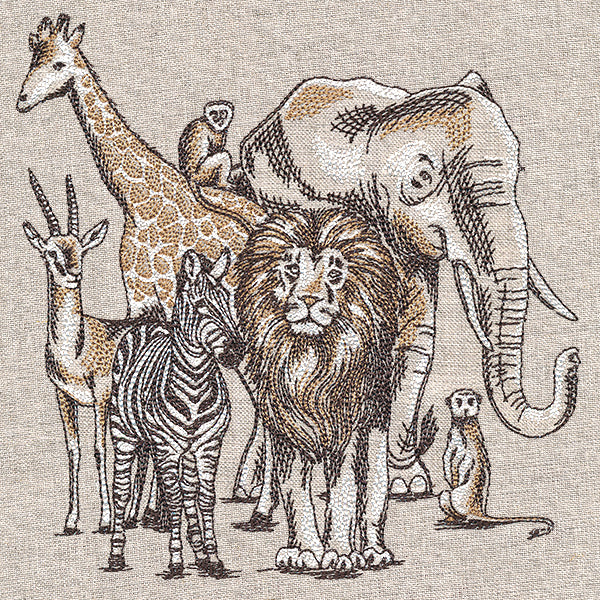 Wild Safari Animal Medley