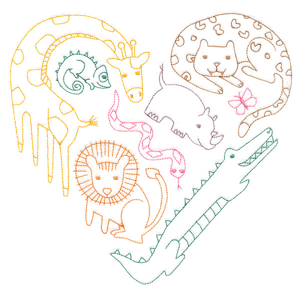 I'm Wild for You Safari Heart