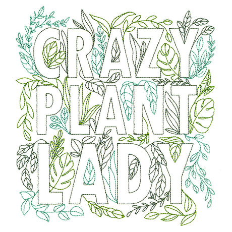 Crazy Plant Lady Square