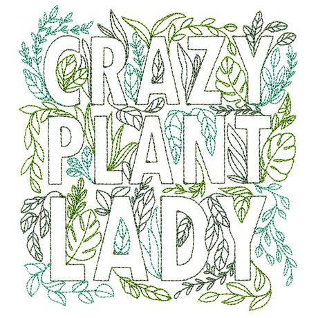 Crazy Plant Lady Square
