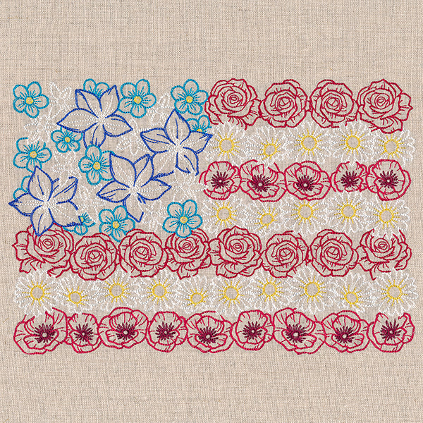 Red White & Bloom Flag