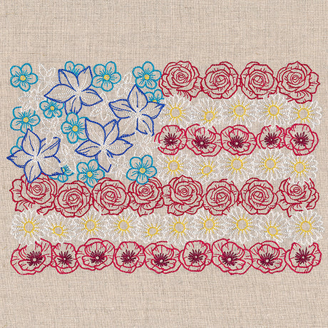 Red White & Bloom Flag