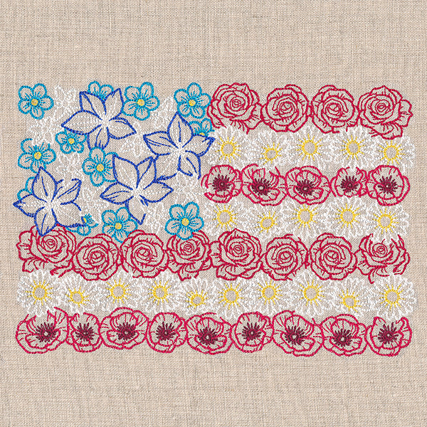 Red White & Bloom Flag