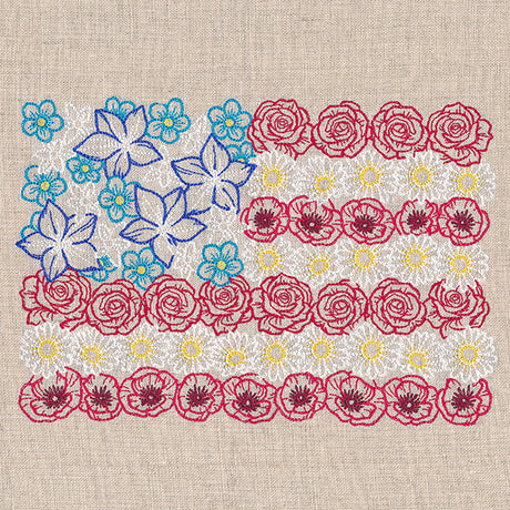Red White & Bloom Flag