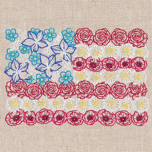 Red White & Bloom Flag