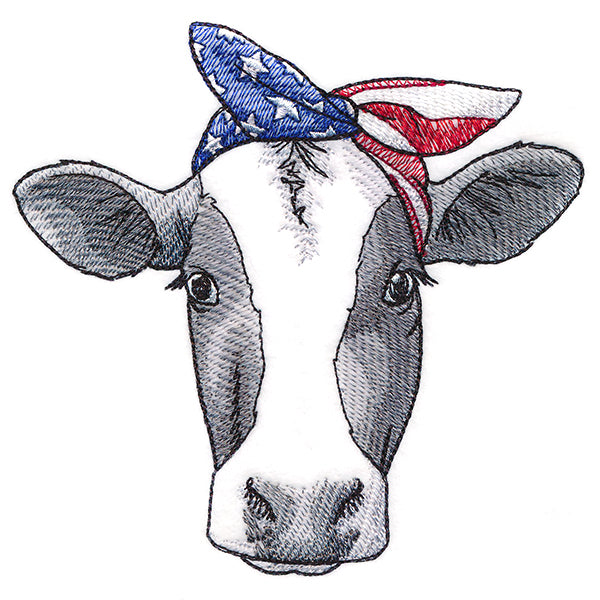 Americana Cow – Embroidery Library