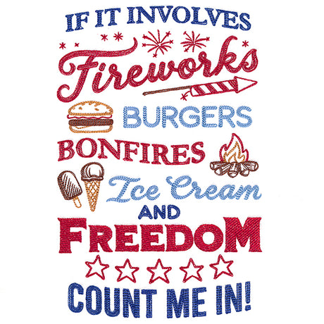 Fireworks & Freedom Sign