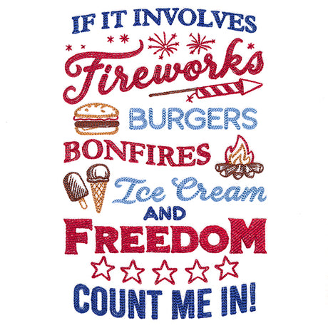 Fireworks & Freedom Sign