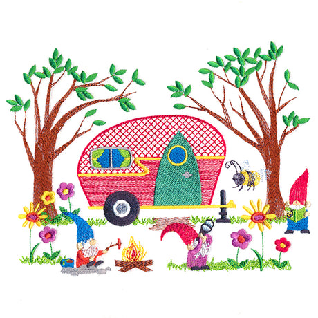 Camper Life Gnome Border