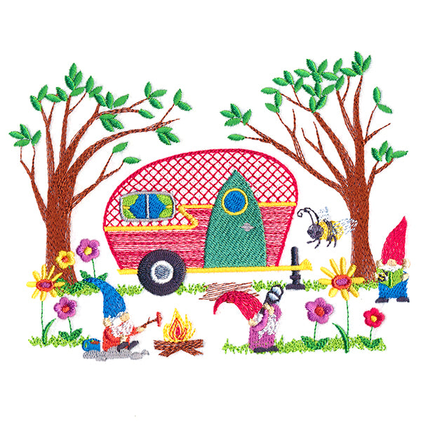 Camper Life Gnome Border