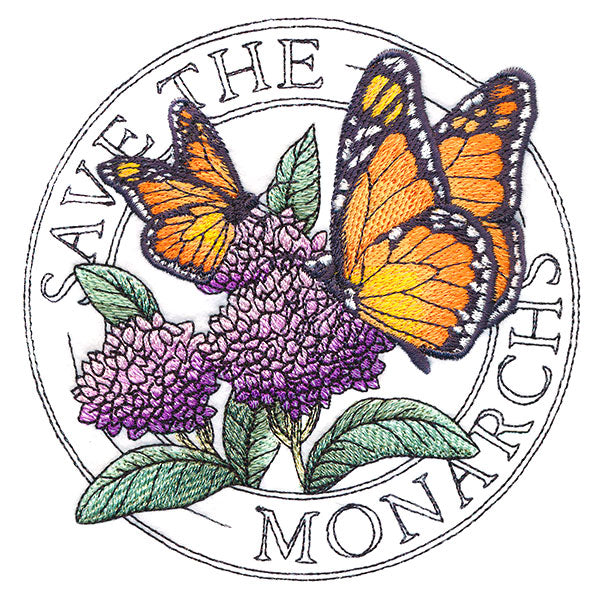 Monarch & Milkweed Stamp