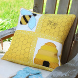 Honeycomb Hexagon With Bee (Double Run)