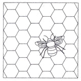 Honeycomb Hexagon With Bee (Double Run)