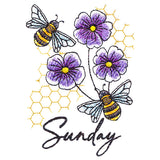 Honeybees & Violets On Sunday