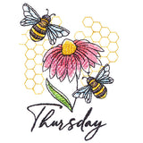 Honeybees & Echinacea On Thursday