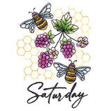 Honeybees & Blackberries On Saturday